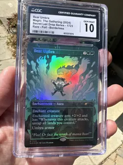 MTG Bear Umbra RAINBOW FOIL Secret Lair Drop 1723 CGC 10 Low Pop 🔥 Luke Pearson - Image 1