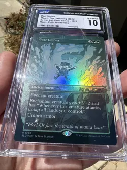 MTG Bear Umbra RAINBOW FOIL Secret Lair Drop 1723 CGC 10 Low Pop 🔥 Luke Pearson - Image 2
