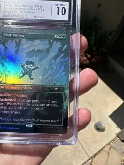 MTG Bear Umbra RAINBOW FOIL Secret Lair Drop 1723 CGC 10 Low Pop 🔥 Luke Pearson - Image 5