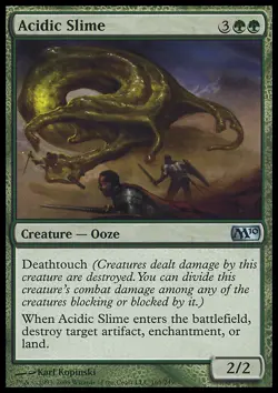 Magic the Gathering MTG Acidic Slime (165) Magic 2010 LP - Image 1