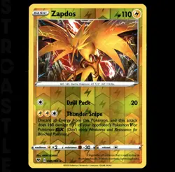 Zapdos 048/185 SWSH04: Vivid Voltage - Reverse Holo - Common - Pokemon Card TCG - Image 1