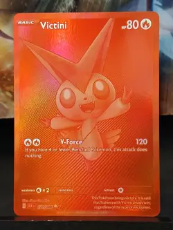 Victini 171/086 Black Bolt English Pokemon Card Black White Rare NM - Image 2