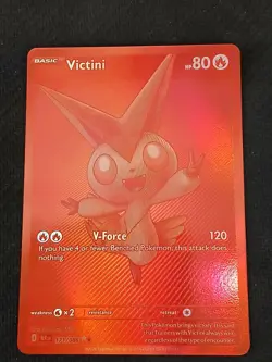 Victini 171/086 Black Bolt English Pokemon Card Black White Rare NM - Image 4