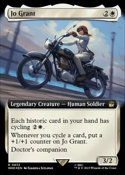 MTG Jo Grant - Surge Foil - Extended Art, Doctor Who, Lightly Played, English - Image 1