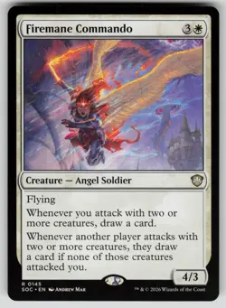 Firemane Commando Rare Commander: Secrets of Strixhaven 145 MTG Near Mint 2026 - Image 1