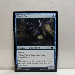 MTG Magic The Gathering Faerie Seer Modern Horizons 51 C NM - Image 1