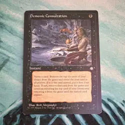Wizards of the Coast MTG Demonic Consultation Ice Age Black 1995 EN - Image 1