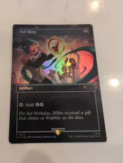MTG Secret Lair Drop - Hatsune Miku - Sol Ring - English FOIL NM - Image 1