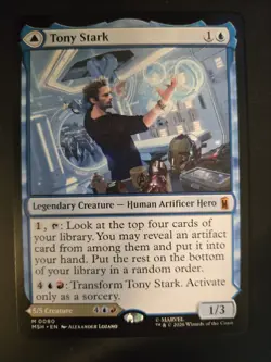 Tony Stark NM Marvel Super Heroes MTG FREE SHIPPING - Image 1