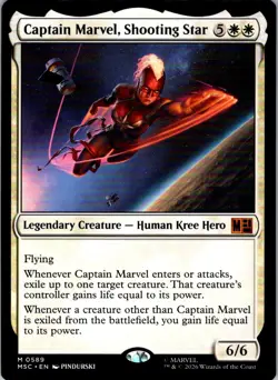 Captain Marvel, Shooting Star 589 Commander: Marvel Super Heroes MTG NM - Image 1