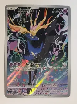 Pokemon TCG Xerneas Illustration Rare Full Art Holo 091/086 Chaos Rising - Image 1