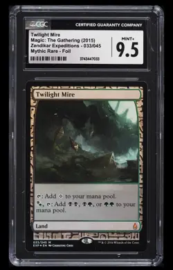 Twilight Mire Zendikar Expeditions Mythic Rare Foil MTG CGC 9.5 Mint+ 033/045 - Image 1