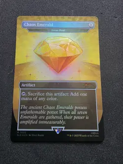 Chaos Emerald (Lotus Petal) Yellow 7035 Secret Lair Drop Sonic Bonus MTG NM 🔥 - Image 1