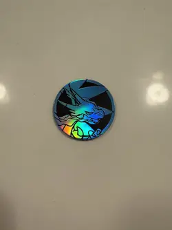 Pokemon TCG Collection Medium Flip Coin Token Charizard X Blue Holo - Image 1