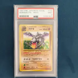 1997 POKEMON JAPANESE FOSSIL #142 AERODACTYL-HOLO PSA 9 - Image 1