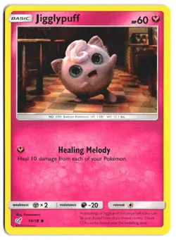 JIGGLYPUFF 14/18 Common Detective Pikachu Holo NM - Image 2