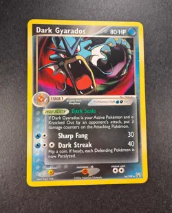 2004 Pokemon Dark Gyarados 36/109 EX Team Rocket Returns Non-Holo Regular - Image 1