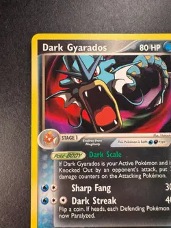 2004 Pokemon Dark Gyarados 36/109 EX Team Rocket Returns Non-Holo Regular - Image 2