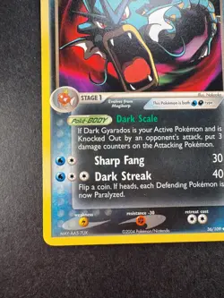 2004 Pokemon Dark Gyarados 36/109 EX Team Rocket Returns Non-Holo Regular - Image 4