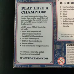 Pokemon TCG 2022 Pokemon World Championships Deck Rikuto Ohashi Ice Rider Palkia - Image 5