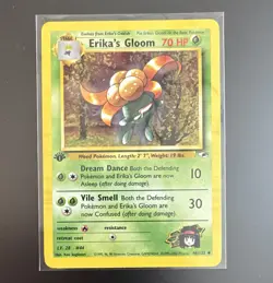 Wizards of the Coast Pokemon TCG Erika's Gloom Gym Heroes 1st Edition 46/132 - Image 1