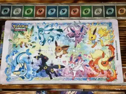Pokemon Prismatic Evolutions Accessory Lot EEVEE POUCH/DECK BOX/PLAYMAT X3!!🔥 - Image 3