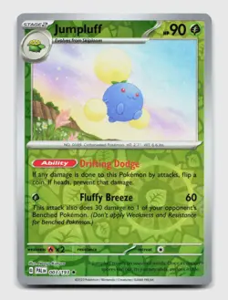 Jumpluff 003/193 Rare PAL Paldea Evolved Pokemon Reverse Holo NM/M - Image 1