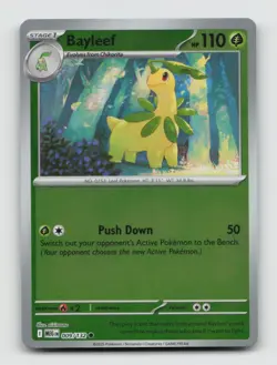 Bayleef 009/132 Common MEG Mega Evolution Pokemon Reverse Holo NM/M - Image 1