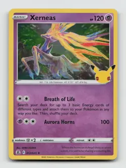 Xerneas 012/025 Rare CEL Celebrations Pokemon Holo NM/M - Image 1