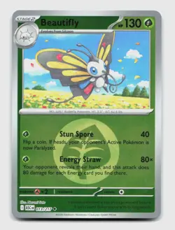 Beautifly (Energy Symbol) 013/217 ASC Ascended Heroes Pokemon Reverse Holo NM/M - Image 1