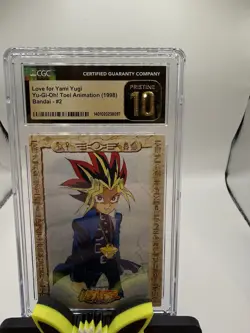1998 AMADA YU-GI-OH! TOEI ANIMATION TRADING COLLECTION #2 YAMI YUGI CGC 10 Prist - Image 1