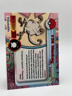 2000 Pokemon Card Topps Chrome Mankey #56 NM - Image 5