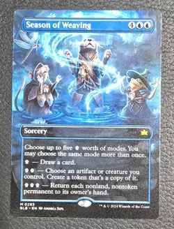 Season of Weaving (Borderless) Bloomburrow - MTG MYTHIC Magic Card - Image 1