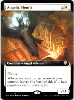 Angelic Sleuth (Extended Art) Commander: Streets of New Capenna, 113 NM - Image 1