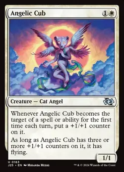 NM Angelic Cub, MTG, Foundations Jumpstart, Magic the Gathering, 163 - Image 1