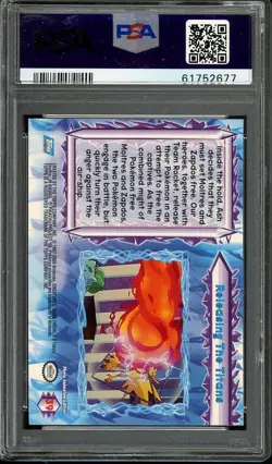 Topps Pokemon The Movie 2000 #39 Releasing The Titans PSA 8 Near MINT - Image 2
