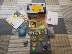 Pokemon 25th Anniversary Celebrations Lunch Box Tin & Accessories Only - Image 1