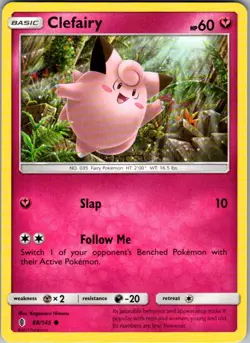 Clefairy Guardians Rising 88/145 Common Pokemon Near Mint - Image 1