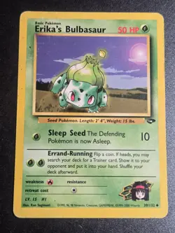 Erika's Bulbasaur 39/132 MP Gym Challenge Uncommon Pokemon Unlimited - Image 1