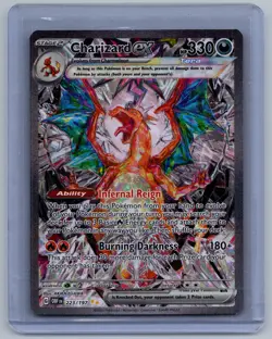 Charizard ex 223/197 Special Illustration Rare Obsidian Flames Pokemon LP - Image 1