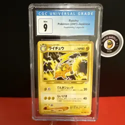 Raichu Pokemon 26 (2001) Japanese Awakening Legends CGC 9 MINT Vintage Neo ⚡ - Image 1
