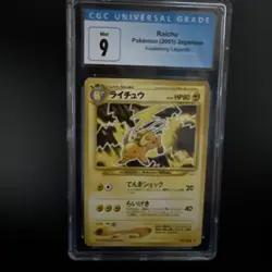 Raichu Pokemon 26 (2001) Japanese Awakening Legends CGC 9 MINT Vintage Neo ⚡ - Image 2