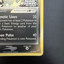 Pokemon Dark Magneton Reverse Holo EX Team Rocket Returns 39/109 English 2004 - Image 5