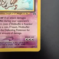Pokemon Wobbuffet Neo Discovery 16/75 Holo Rare Unlimited English 2001 - Image 5