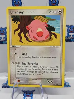 Chansey 19/112 Pokemon - EX FireRed & LeafGreen - MP - Image 1