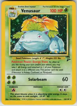 Venusaur 18/130 Holo Rare Holo Base Set 2 - Near Mint - Image 1