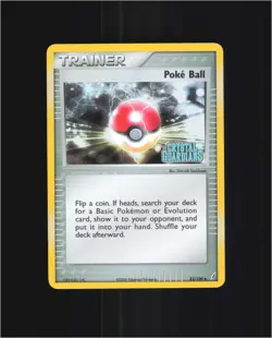 Poke Ball 82/100 Uncommon Crystal Guardians Pokemon Reverse Holo Near Mint - Image 1