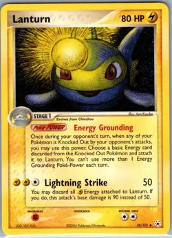 Lanturn 38/101 Non Holo Hidden Legends - Pokemon Card - NM - Image 1