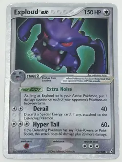 Exploud ex 2006 Pokemon Crystal Guardians Holo Rare 92/100 HP-Damaged - Image 1