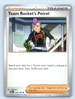 Team Rocket's Petrel 176/182 Uncommon Destined Rivals Pokemon Near Mint - Image 1